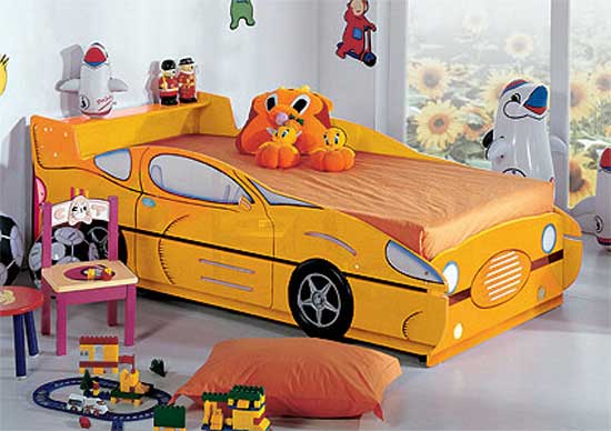 Cool Car Shaped Kids Bed